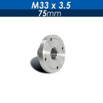 선반척 tasp wood lathe face plate for m33 m18 1 인치 나사산 목공 기계 2 3quot 4quot 6 플랜지 면판, 75mm m33x3.5