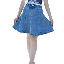 청치마 여자 아이 탄성 허리 데님 연필 스커트 봄 여름 키즈 코튼 스트레이트 청바지 연령 4 5 6 7 8 9 10 11 12 13 년