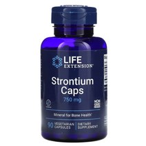 Life Extension Strontium Caps 250 mg 90 Vegetarian Capsules, 1통