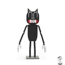 호환 Buildmoc 공포 사이렌 머리 집 종이 금요일 밤 Funkin 괴물 MOC 모델 빌딩 블록, 197PCS