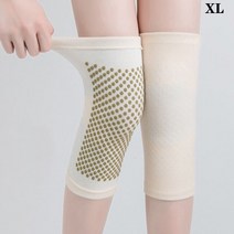 자가 발열 무릎보호대 신축성 좋은 토르마린 온열 찜질효과 따뜻한 자기 발열 무릎 보호대 랩 B2Cshop 패, 02 Skin color_02 L