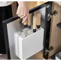 싱크대 칼꽂이 부착형 거치대 칼보관 주방(2가지 색상), 화이트