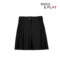 홀릭앤플레이 여성 스판 4부 골프반바지 HC2WPS001BK