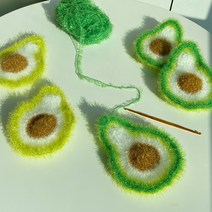 클래스풀 코바늘 아보카도 수세미뜨기 도안 심심할떄할만한것 코바늘뜨기 기초 초보, 아보카도수세미 패키지+쪽가위
