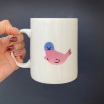 바보사랑 온도에 따라 색이 변하는 머그컵 DIY 키트 (기본도안).에듀팜, 붓과PVC케이스
