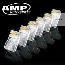 Tyco AMP CAT.5e RJ-45 플러그 (100개입 BOX타입) F6AB 픽플, 상세페이지 참조