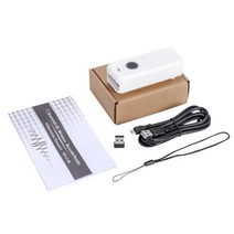 바코드스캐너 바코드리더기 미니 소형 USB 통신 케이블 블루투스 24G 2D QR 블랙 커넥터, 01 White-2D-Bluetooth