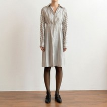 [perla] Shirts Dress (Stripe)