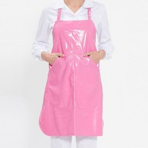 [좋은하루] 배식용 단면 앞치마 숏 청소용 핑크 방수 목걸이형 S/N 2020 NO:8995 _ SG/1215 WS40F45C, 본상품선택