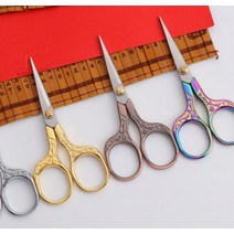 빈티지 엔틱로제 메탈 스테인레스 인컷가위 미니가위 꾸미기 공예 DIY 다꾸 용품, 멀티