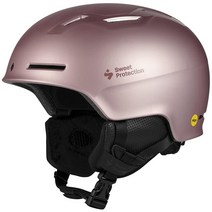 Sweet Protection Winder MIPS 스키 헬멧 - 경량 통기성이 뛰어난 오디오 레디 스노우보드 헬멧 매트 섀도우 블루 스몰/미디엄, Rose Gold Metallic