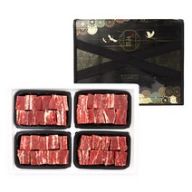 [선물세트]미국산 LA갈비 찜용 800g 2팩외 [하누와돈], [선물세트]미국산LA갈비찜용800g4팩4구