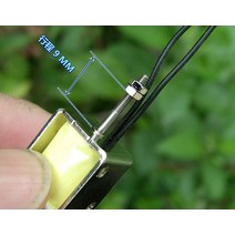 전자석 초강력 소형 마그네틱 원형DC12V 미니 스루 타입 전자석 스트로크 조절 가능 5-10MM 임팩트 타입 솔, 02 5mm