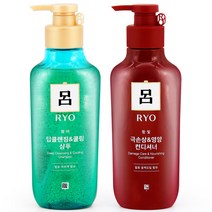 궁 려 청아 딥클렌징 쿨링 샴푸400ml 함빛 극손상 영양 컨디셔너400ml 세트, 1개, 400ml