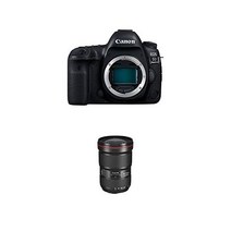 캐논 Canon EOS 5D 마크 IV 풀프레임 디지털 SLR 카메라 본체 배터리 번들, Body + EF16-35mm/2.8III L U(NA