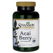 Swanson 아사이 베리 500mg 캡슐, 120개입, 4개