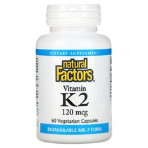 네츄럴 펙터스 비타민K2 100mcg 베지 캡슐 60정