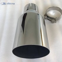 머플러 팁 튜닝 자동차 부품B-mw e90 배기 팁 w222 파이프에 대 한 보편적 인 자동차 머플러 꼬리 목구멍, 03 63MM IN-76MM OUT