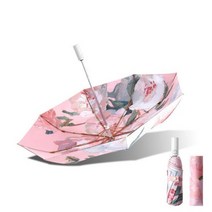 꽃 우산 더블 레이어 UV 자외선 차단 파라솔 남녀공용 완전 자동 3 단 접이식 야외