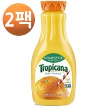 트로피카나 오렌지 주스 섬 펄프 홈스타일 52 Floz, 2팩