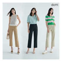 [도티] [DOTTI] 여성 9부 세미와이드 쿨팬츠 3종(PW9W)