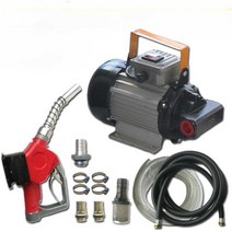 오일 펌프 자바라 유류 기름 펌프 주유기 전동 220V, 기어 펌프 750w220v 수동 건 세트