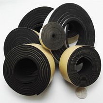 창틀 바람막이자동 접착 EPDM 고무 테이프 절연 가스켓 도어 창 씰 쿠션 2m 검정색, 01 Black_02 10mm_01 I_02 25mm