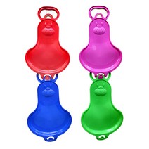 썰매스노우 슬레지 레이서 썰매 플라스틱 스키용 두꺼운 글라이더 보드 핸들 잔디 및 Sa