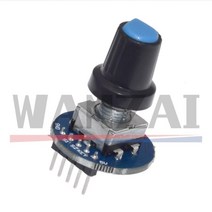 아두이노 브릭 센서 개발 로터리 엔코더 모듈 라운드 오디오 회전 전위차계 노브 캡 EC11, 한개옵션0