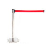 위브아마존 벨트 차단봉 바리케이트 안전 규제봉 자동벨트 빨강, 1개입