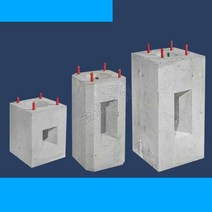 독립기초 데크 휀스 기초석 콘크리트 주춧돌 300 600, 300x300x600mm, 1개