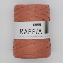 [더니트] 리네아 라피아 Raffia 종이실 레이온실 가방실 모자실 소품실, 443 인디 코랄