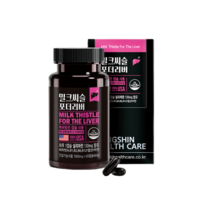밀크씨슬 포더리버 1000mg 60캡슐 2개월분 실리마린 130mg 동신헬스케어, 2개