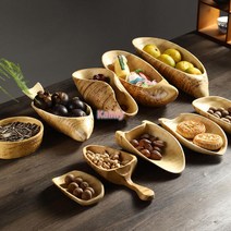 대원목 뿌리 죽근 다침 차칙 다도 악세서리 찻잎보관 다구, 03 대나무 뿌리 롤업 과일 쟁반