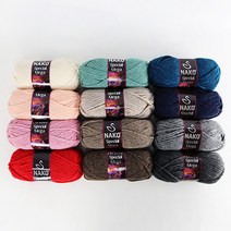 [앵콜스] 나코 메가울(낱볼) 뜨개실 털실 손뜨개 겨울실 목도리실, 23312 머스타드