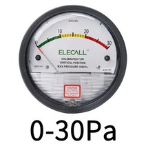 압력계 압력 측정 ELECALL EM2000 30PA 30KPA 마이크로 차압 게이지, 분홍