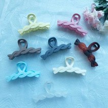 무광 컬러 디스코 11CM 꼬임 집게핀 꼬임대왕헤어핀 헤어액세서리 무광매트핀 헤어핀 디스코핀