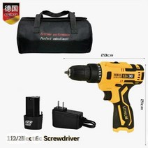전해연마기 전기 핸드 임팩트 드릴 및 무선 스크루 12V, 11.1Charger1Battery1BAG - 미국