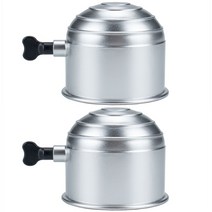 자동차 견인고리 견인볼RV 트레일러 액세서리 풀리거나 떨어지는 것을 방지하기 위해 나사 버튼이있는 범용, 04 2 Pcs Silver