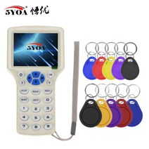 Rfid 복사기 작가 독자 복사기 125 khz 13.56 mhz usb 프로그래머 nfc 스마트 10 주파수 키 fob 카드 판독기 uid 디코더|컨트롤카드 리더|, 1개, 단일, Writer Only