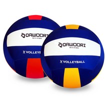 DWR 다우리 빅발리볼 3내피+1외피 학교체육 배구공, 레드