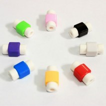 충전 케이블 프로텍터 커버 USB 이어폰 와이어 폰 14 13 삼성 샤오미 10 개, Black