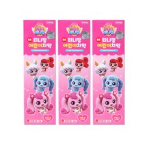 해호 캐치티니핑 치약 80g 저불소 딸기향 어린이 키즈, 3개