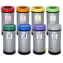 위드리빙 SL 원형 스틸휴지통 (스틸몸+뱅뱅이형ABS뚜껑) WL-2813, 단품