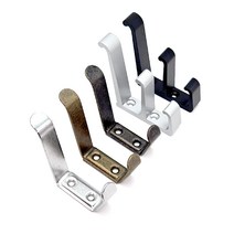 엔틱 가방걸이 옷걸이 후크 모자 걸이 SD, 5.알루미늄 3단옷걸이 블랙, 1개