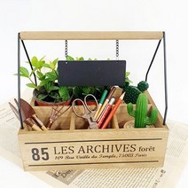 우드 소품 정리박스 인테리어 나무 소품 정리함, 1개