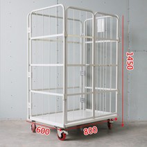 메쉬파레트 파렛트 휀스 철망 박스카트 망카트 롤테이너 팔레트, 800 x 600 x 1450 이중 도어