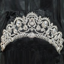 티아라 왕관 대형왕관 웨딩티아라 머리장식 헤어장식 파티 셀프웨딩 티아라-C-35