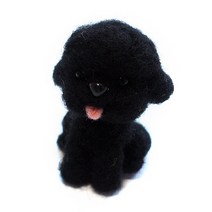 블루선 DIY 양모펠트 니들만들기 검은푸들, 1개