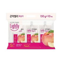 청정원 달달구리 라이틀리 곤약젤리 복숭아 간편식 쫀득쫀득 야식 어른 회사간식 150g 10개입, 11세트